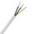 CABLE ELECTRICAL FLEXIBLE 10MM 3 CORE WHITE