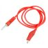 BANANA TO CROCODILE CABLE 1M RED