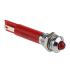 Red Panel Mount Indicator, 24V dc, 8mm Mounting Hole Size, Solder Tab Termination